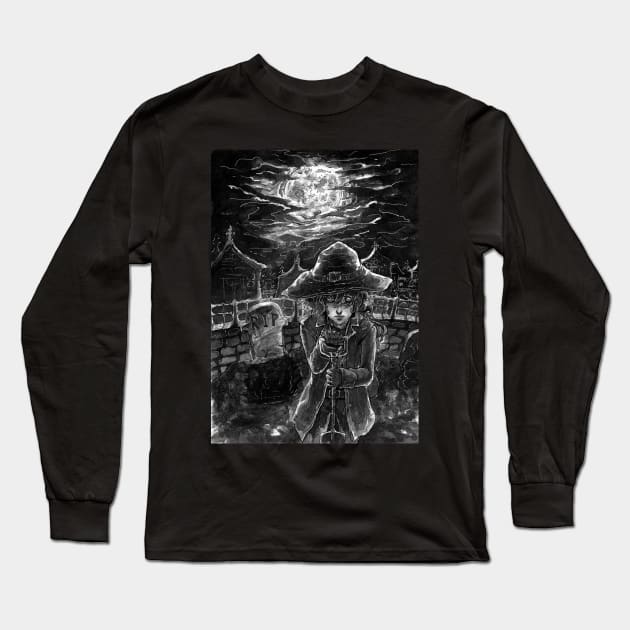 Aria The Gravekeeper Long Sleeve T-Shirt by Itselfsearcher